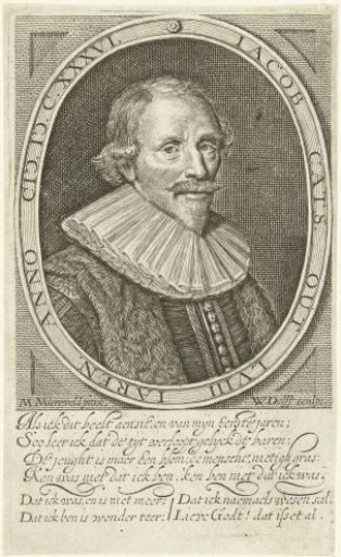Portrait of Jacob Cats, aged 58