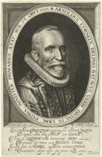 Portrait of preacher Arnold Cornelisz. Crusius, aged 58