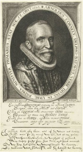 Portrait of preacher Arnold Cornelisz. Crusius, aged 58