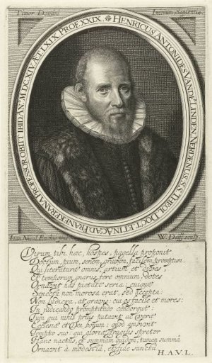 Portrait of Theologian Henricus Antonides van der Linden at the age of 69