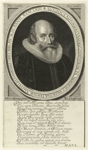 Portrait of Physician Antonius Antonides van der Linden at the age of 63