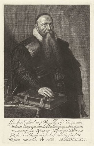 Portrait of theologian Jacobus Trigland, aged 53