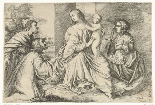 Mary with Christ and Saint Catherine of Alexandria
