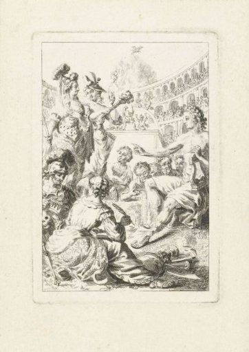 Allegory with Apollo, Muses and Artists in an Amphitheatre