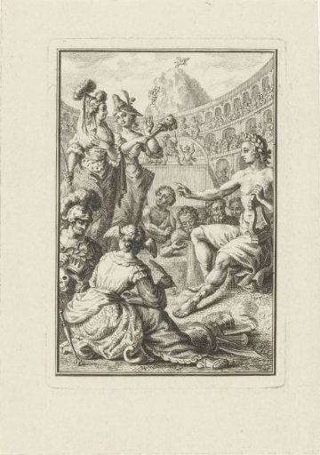 Allegory with Apollo, Muses and Artists in an Amphitheatre