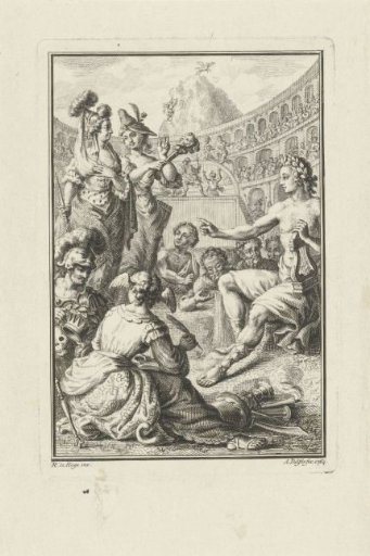 Allegory with Apollo, Muses and Artists in an Amphitheatre