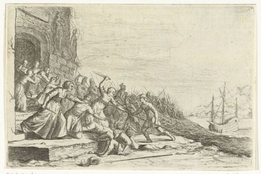 Athenians disguised as women defeat the Megarians on the island of Salamis