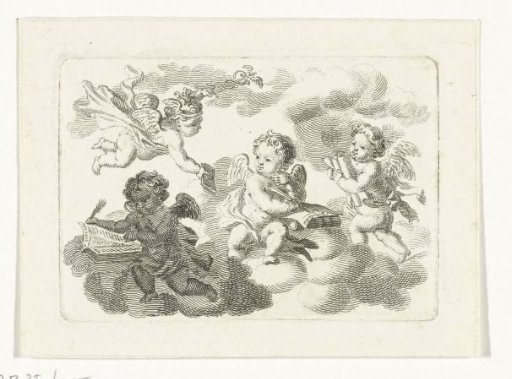 Allegory on Arts and Sciences with Four Putti