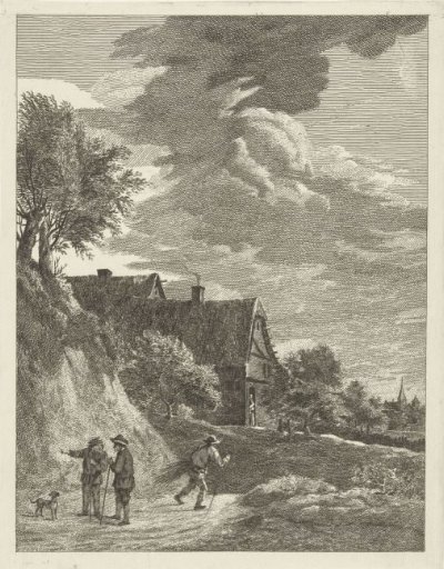 Landscape with farmhouse