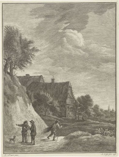 Landscape with a farm