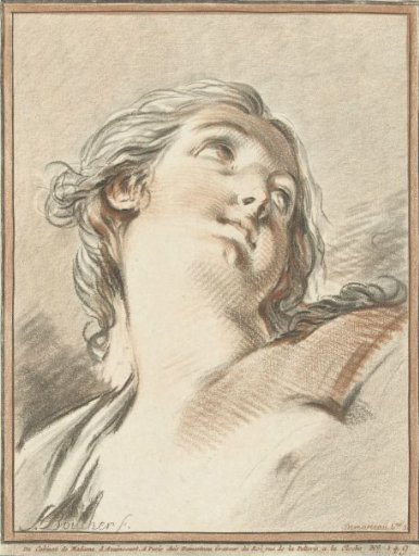 Raised Head of a Woman