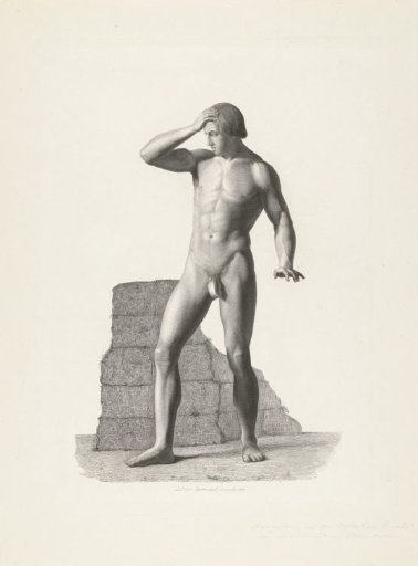 Standing male nude