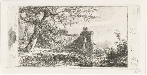 Landscape with gatehouse