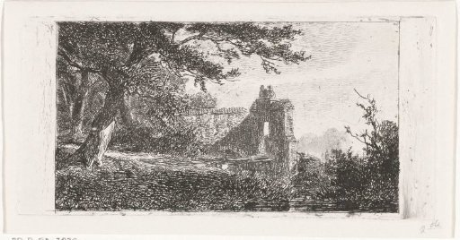 Landscape with gatehouse