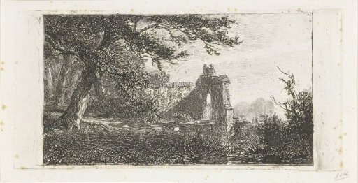 Landscape with gatehouse