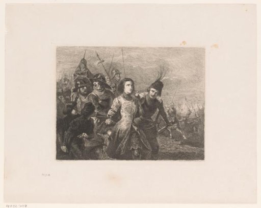 Joan of Arc Captured by Soldiers and Taken Away