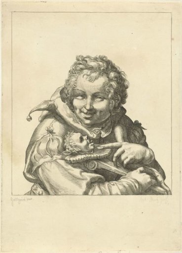 Jester with a jester's staff