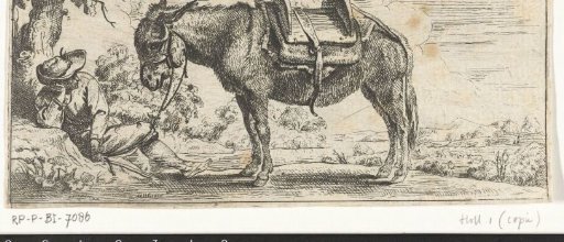 Man with a donkey
