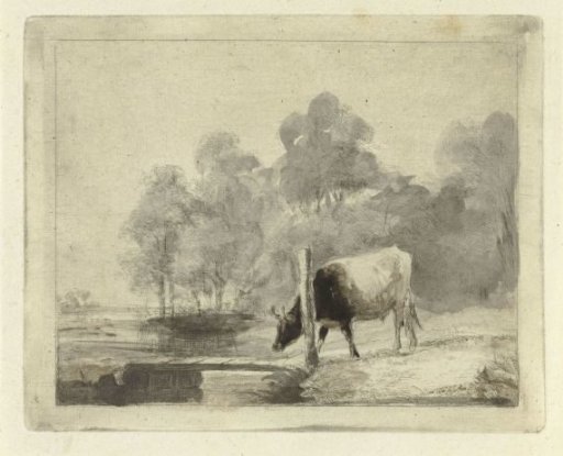 Landscape with a Cow Beside a Ditch