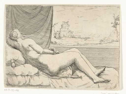 A Sleeping Nymph Seen on Her Back