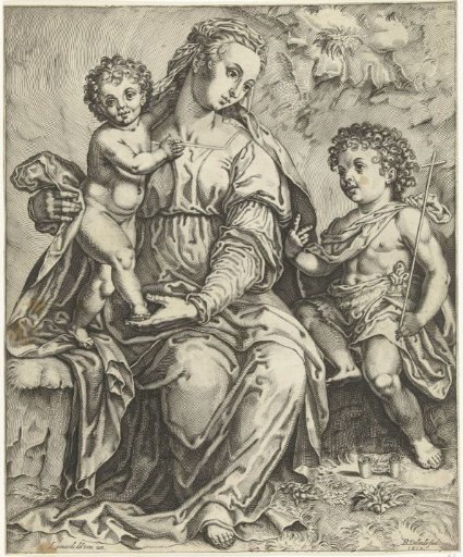 Mary with Christ and John the Baptist as a Child