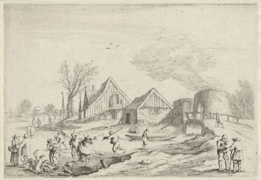 Winter Landscape with a Burning Lime Kiln