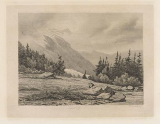 View of a Snow-Covered Mountain Top in Chamonix