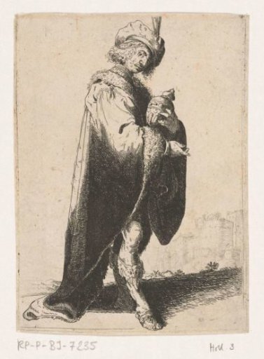 Standing King with Incense Burner