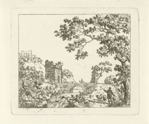 View of a bridge over a river with a waterfall