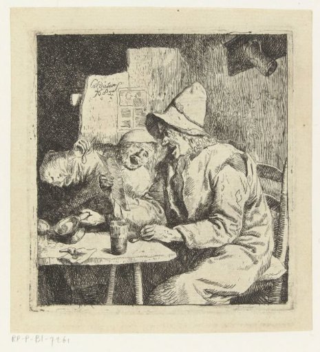 Two Singing Men in an Inn