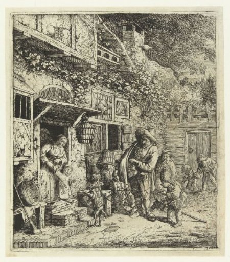The harpist with the dancing dog