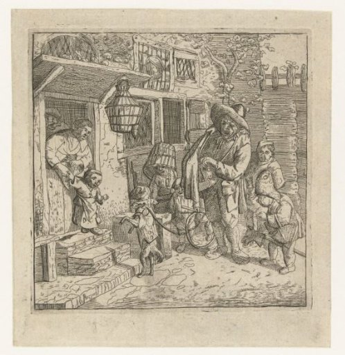 The harpist with the dancing dog