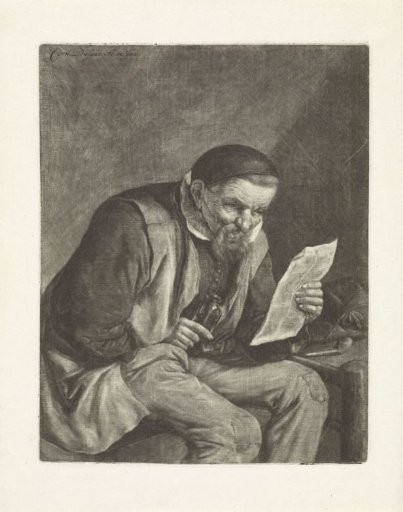 Peasant reading a letter