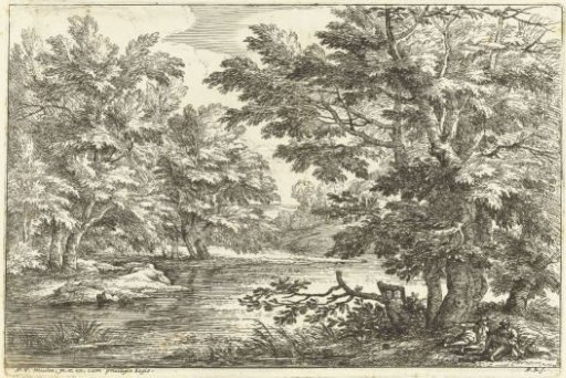 Landscape with a small lake