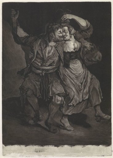 Dancing couple, 1695