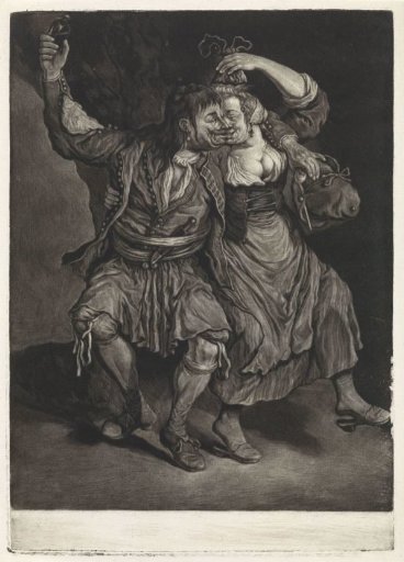Dancing couple, 1695