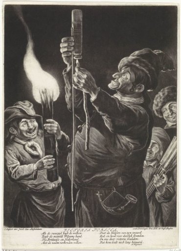 The Man with a Firework, with Spectators, 1695