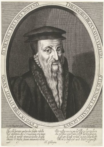 Portrait of the Reformer Theodorus Beza