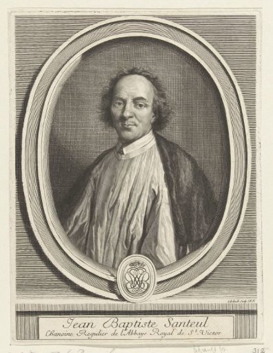 Portrait of Jean-Baptiste Santeuil