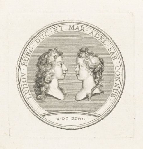 Medal with busts of the Duke and Duchess of Burgundy