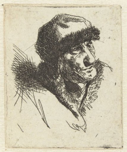 Old Woman with Fur Cap