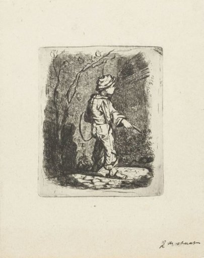 Boy with a hoop