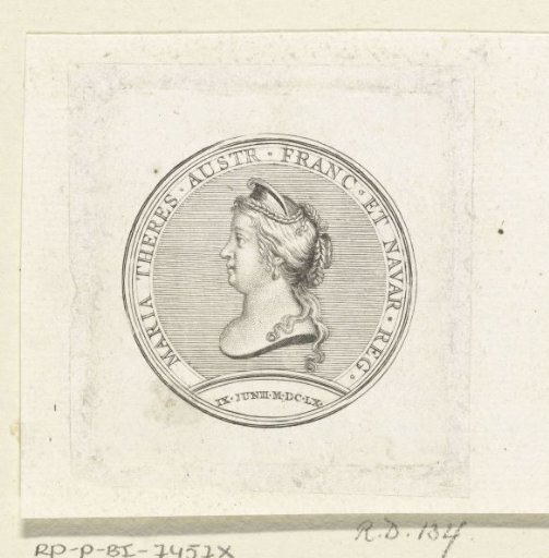 Medal with bust of Maria Theresa of Spain