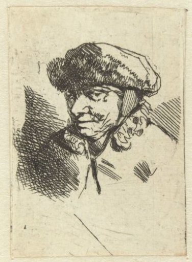 Old Woman with Fur Cap