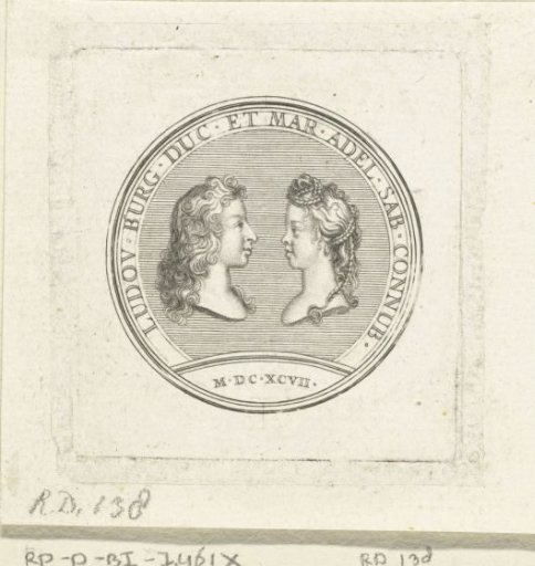 Medal with busts of the Duke and Duchess of Burgundy