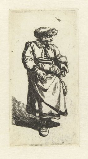 Standing old woman