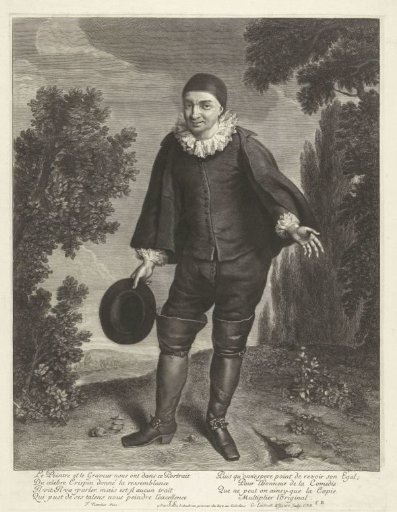 Portrait of Raymond Poisson as Crispin