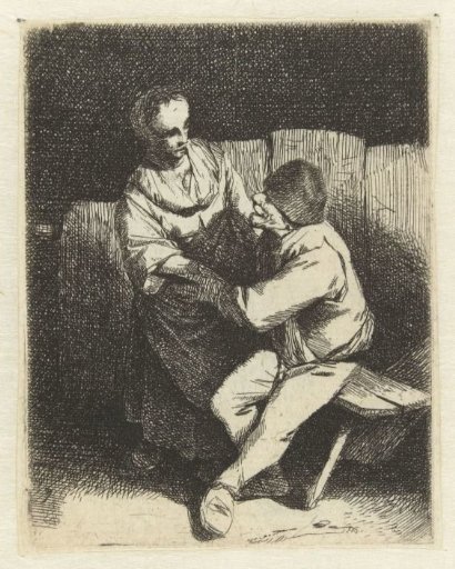 Woman rejecting man's advances