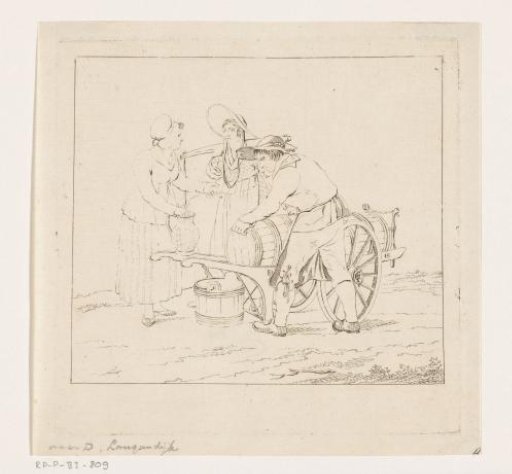 A milkman with his cart