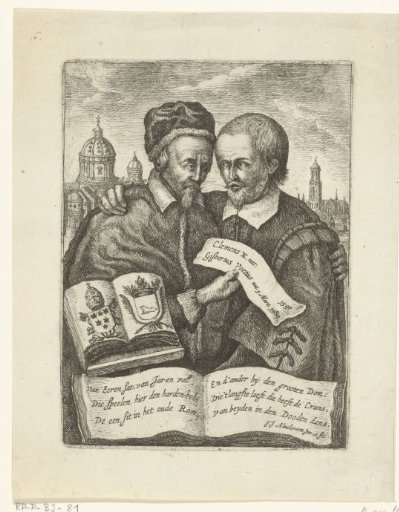 Portraits of Clemens X and Gisbertus Voetius